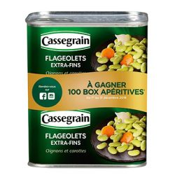 Cassegrain Lot 2 1/2 Flageolets Vert Extra-Fins