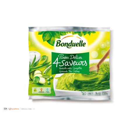 Bonduelle 720G Puree 4 Saveurs