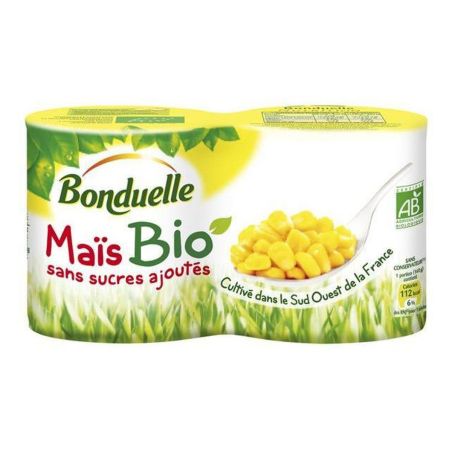 Bonduelle Maïs Bio Sans Sucres Ajoutés 2X140G