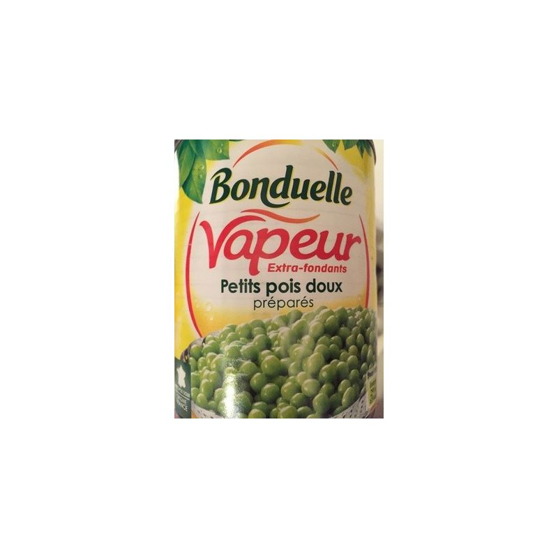 Bonduelle Vapeur Extra-Fondants Petits Pois Doux Préparés 530G