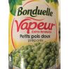 Bonduelle Vapeur Extra-Fondants Petits Pois Doux Préparés 530G