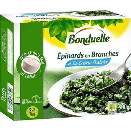 Bonduelle Bond Epinard Brch Creme 500G