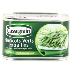 Cassegrain Bte 1/2 Haricots Verts Extra Fins Oignon Grelot