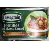 Cassegrain Lentilles Cuisinées Façon Sud Ouest, Graisse De Canard Et Oignons Grelots 410G