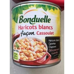 Bonduelle Bte 1/2 Haricot Beurre Cuit Facon Cassoulet 400G