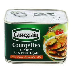 Cassegrain Courgettes Cuisinées À La Provençale L'Huile D'Olive Vierge-Extra 1,9% 660G