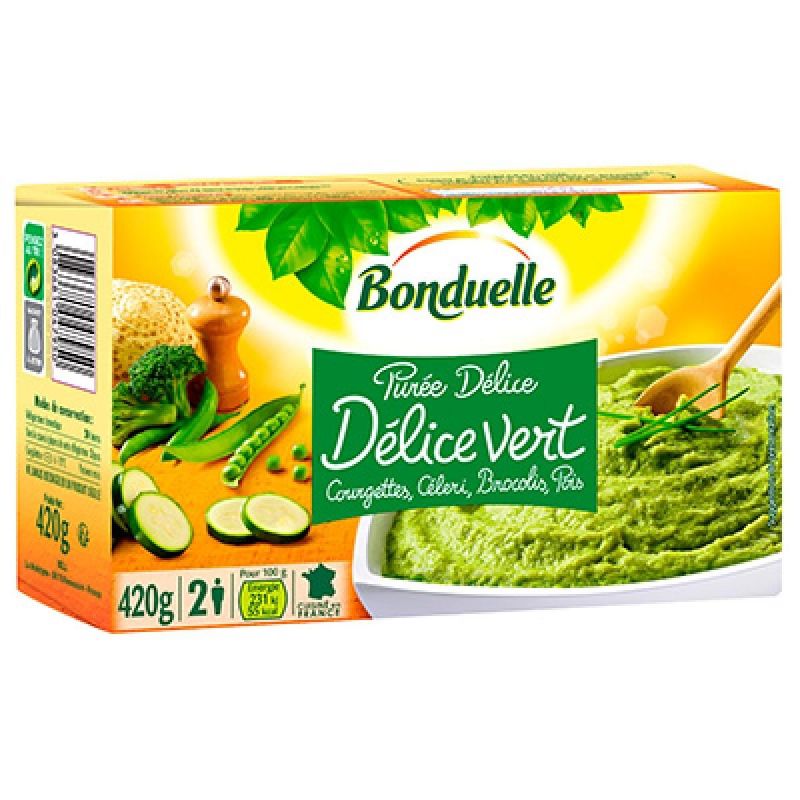 Bonduelle 420G Puree Delice Vert Bonduel