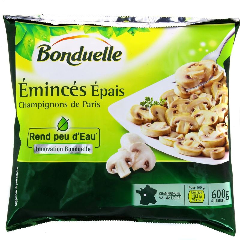 Bonduelle 600G Champignons Eminces Epais