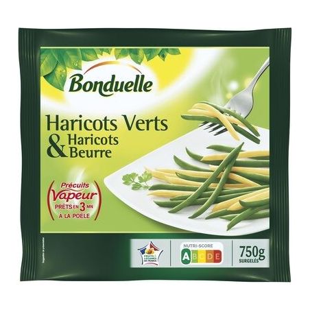 Bonduelle 750G Haricots Vert Et Beurre Précuits Vapeur
