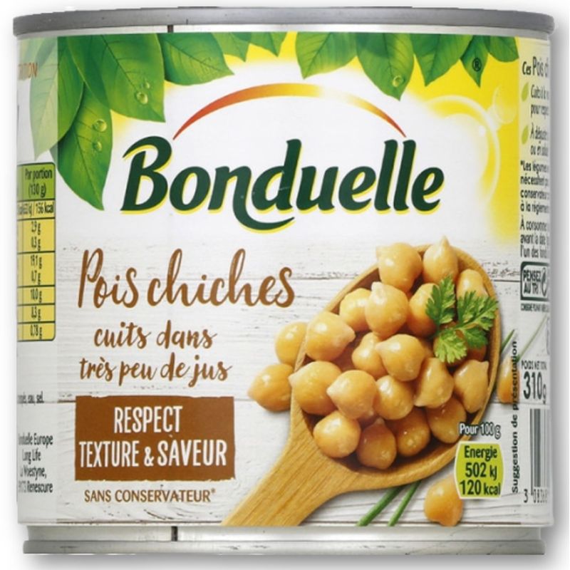 Bonduelle Pois Chiches Cuits Dans Très Peu De Jus 265G