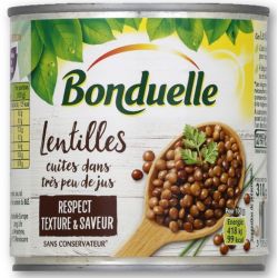 Bonduelle Lentilles Cuites Dans Très Peu De Jus 265G