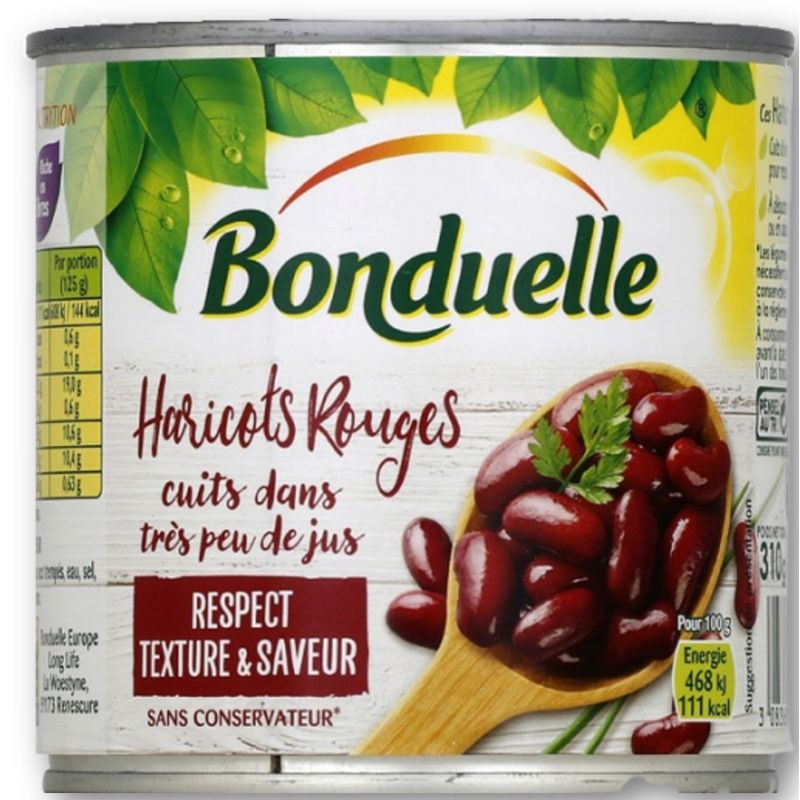 Bonduelle Haricots Rouges Cuits Dans Très Peu De Jus 250G