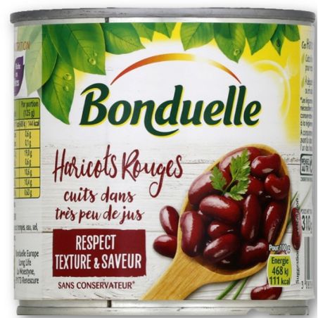 Bonduelle Haricots Rouges Cuits Dans Très Peu De Jus 250G