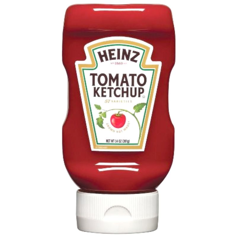 Ketchup De Tomates Heinz Squeeze Bottles Carton 8 Bouteil. X 875 Ml