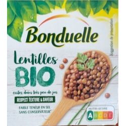 Bonduelle Lentille Bio 260G