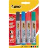 Bic 4 Marqueurs Permanent Asst