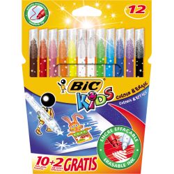 Bic Kids 10+2Feut.Col.Colour&Erase
