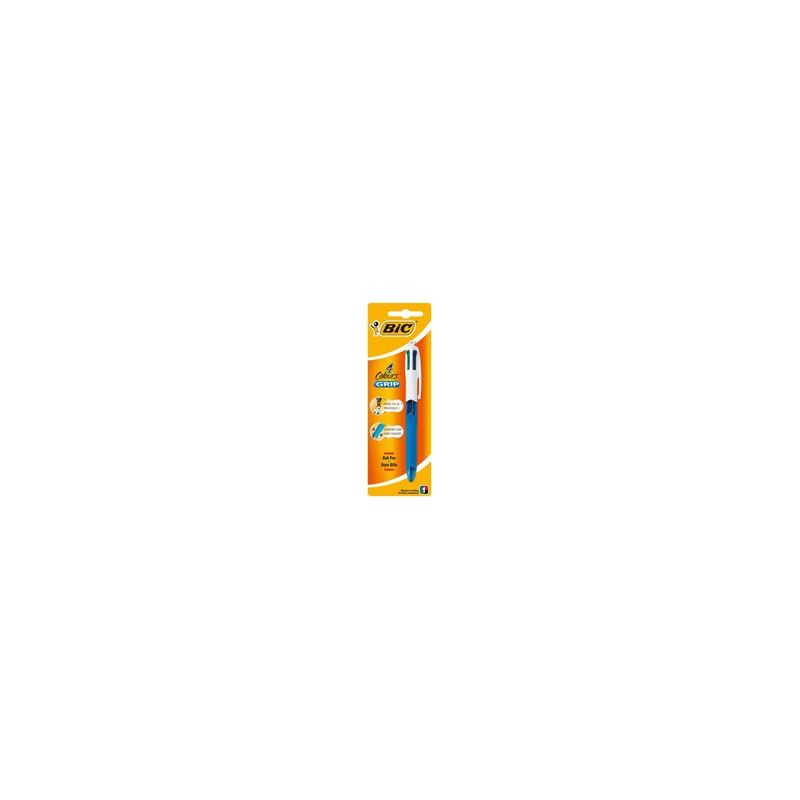Bic Stylo Bille 4 Couleurs Grip Medium