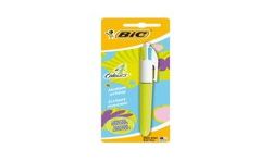 Bic Stylo 4 Couleurs Fashion Blister De Stylo-Bille