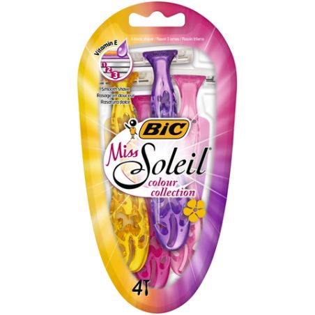 Bic Rasoirs Jetables Miss Soleil 3 Lames X4