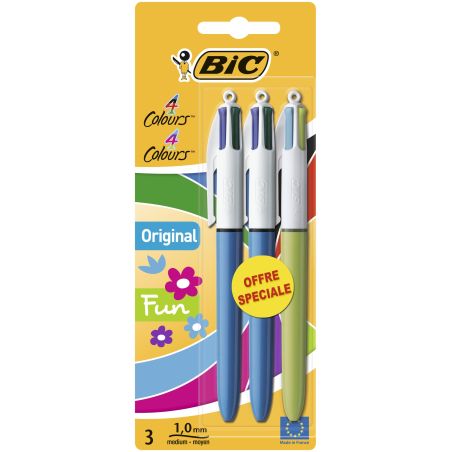 Bic 3 S Bille 4Coul Moy