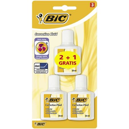 Bic 3 Flac.Correc. Fluid20Ml