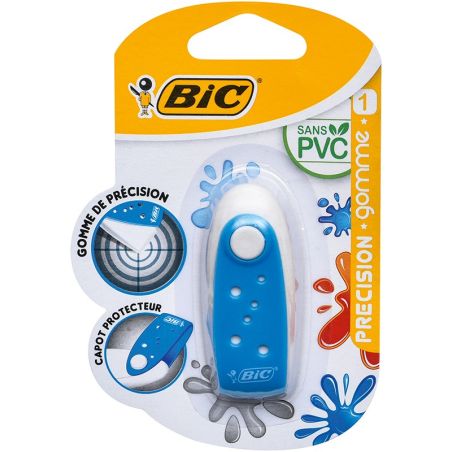 Bic Gomme Blanche Precision Avec Capot Protecteur Vert