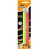 Bic Fluo Crayon Evolution Hb, Avec Gomme Corps Blister À 4 Couleurs Assorties Lot De