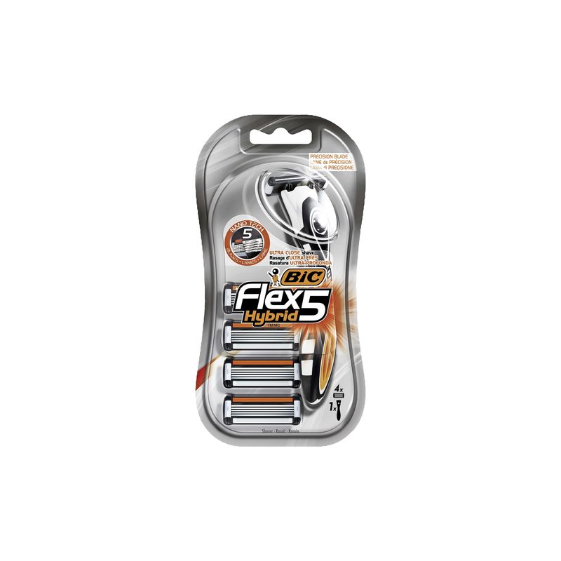 Bic Rasoir Flex5 Hybrid - Le + 4 Lames