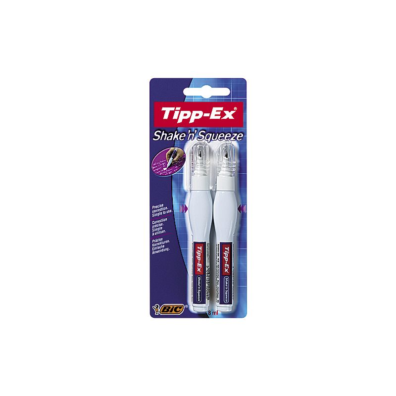 Bic Tipp-Ex Shake'N Squeeze Blister De 2 Stylos Correcteurs