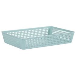 Eda Plastique Rangette Grand Modèle Vert D'Eau Dim 28.5X20.5X5Cm