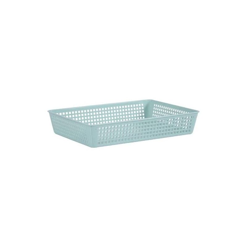 Eda Plastique Rangette Grand Modèle Vert D'Eau Dim 28.5X20.5X5Cm