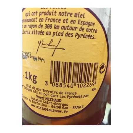 Miel L'Apiculteur Api Terr Liq Pt Verre 1Kg