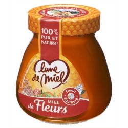 Lune De Miel Miel, Fleurs Liquideq Pot Verre 375G