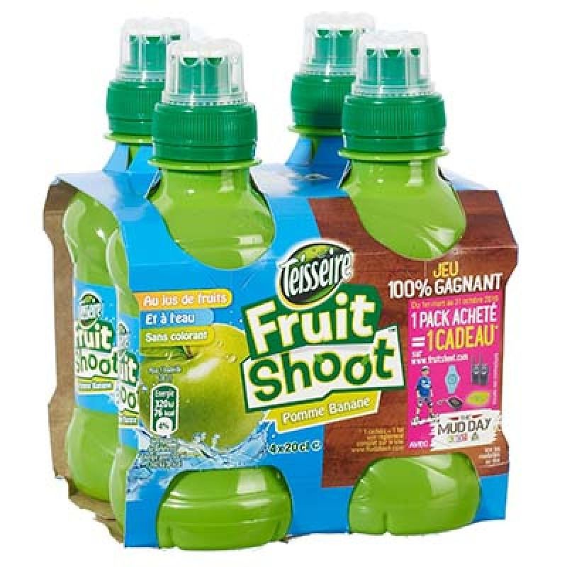 Teisseire 4X20Cl Fruit Shoot Pomme Banane