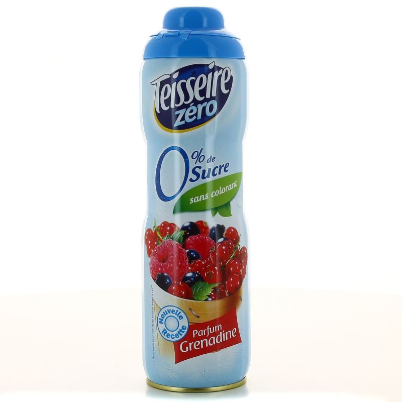 Teisseire Boisson Concentrée Grenadine Zéro Sucre : La Bidon De 60Cl