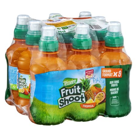Teisseire Boisson Tropical Fruit Shoot : Le Pack De 9 Bouteilles 20Cl