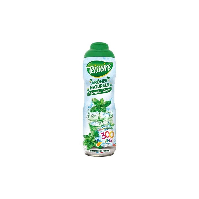 Teisseire Sirop Menthe Verte Arômes Naturels : Le Bidon De 60Cl