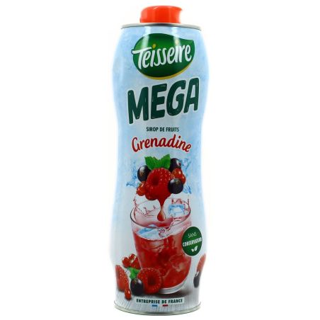 Teisseire Mega Sirop De Grenadine : La Bouteille 130Cl