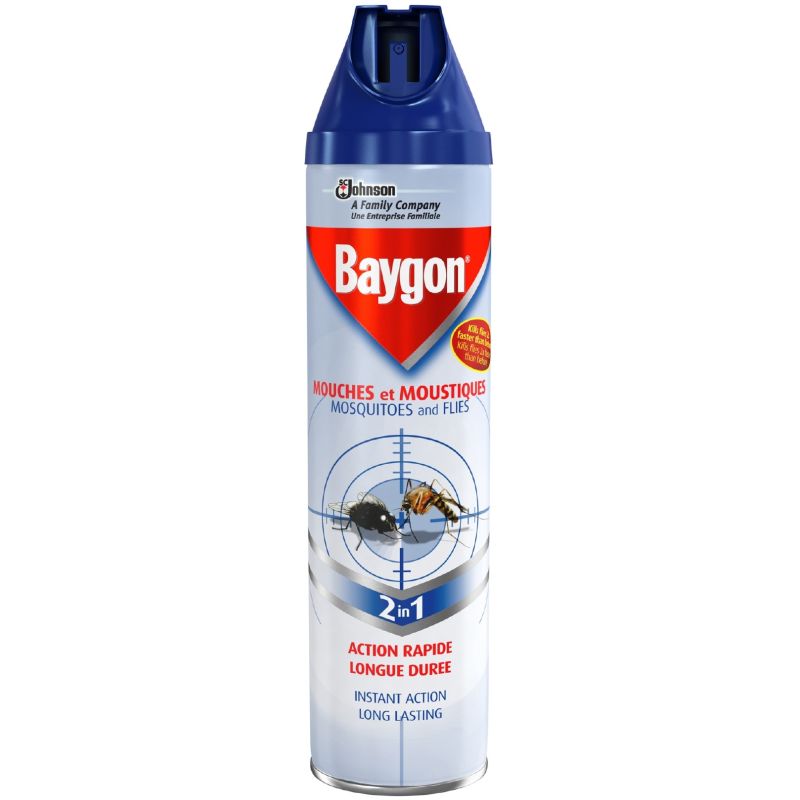 Baygon Insectes Volants Aerosol Bleu 600Ml