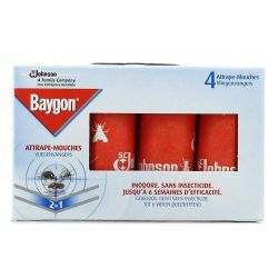 Baygon Rubans Attrape-Mouches, Efficacité 6 Semaines, 2 En 1 - X4