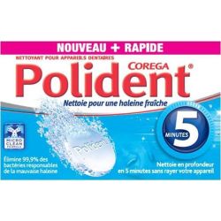 Polident 36 Comprimes Nettoyant 5Mn