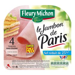 Fleury Michon 160G 4 Tranches Jambon Paris