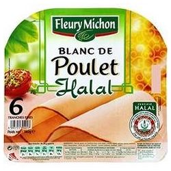 Fleury Michon 180G 6 Tranches Filet Blanc De Poulet Halal