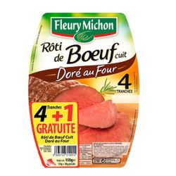 Fleury Michon Roti Boeuf Cuit 4T.120.Fm