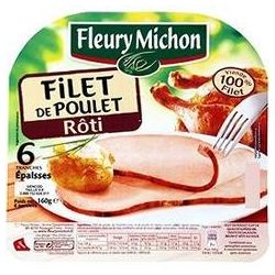 Fleury Michon 180 6 Tranches Filet De Poulet Roti Halal