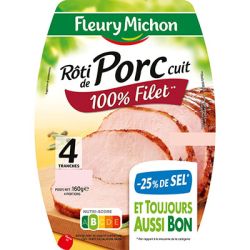 Fleury Michon 4Tr.Roti De Porc Cuit-Sel F.M
