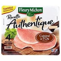 Fleury Michon 160G 4 Tranches Jambon Authentique A L Os