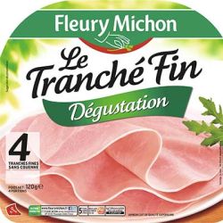 Fleury Michon 120G 4 Tranche Jambon Sans Couenne Le Fin