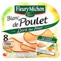 Fleury Michon 240G 8T Filets De Poulet Dore Au Four